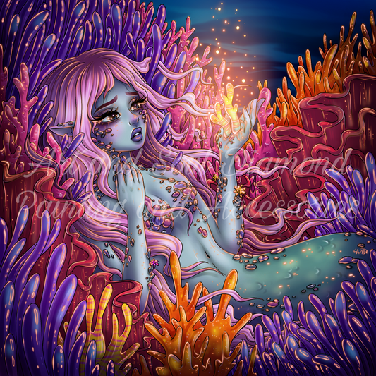Coral Mermaid by Yaroslava Guskova